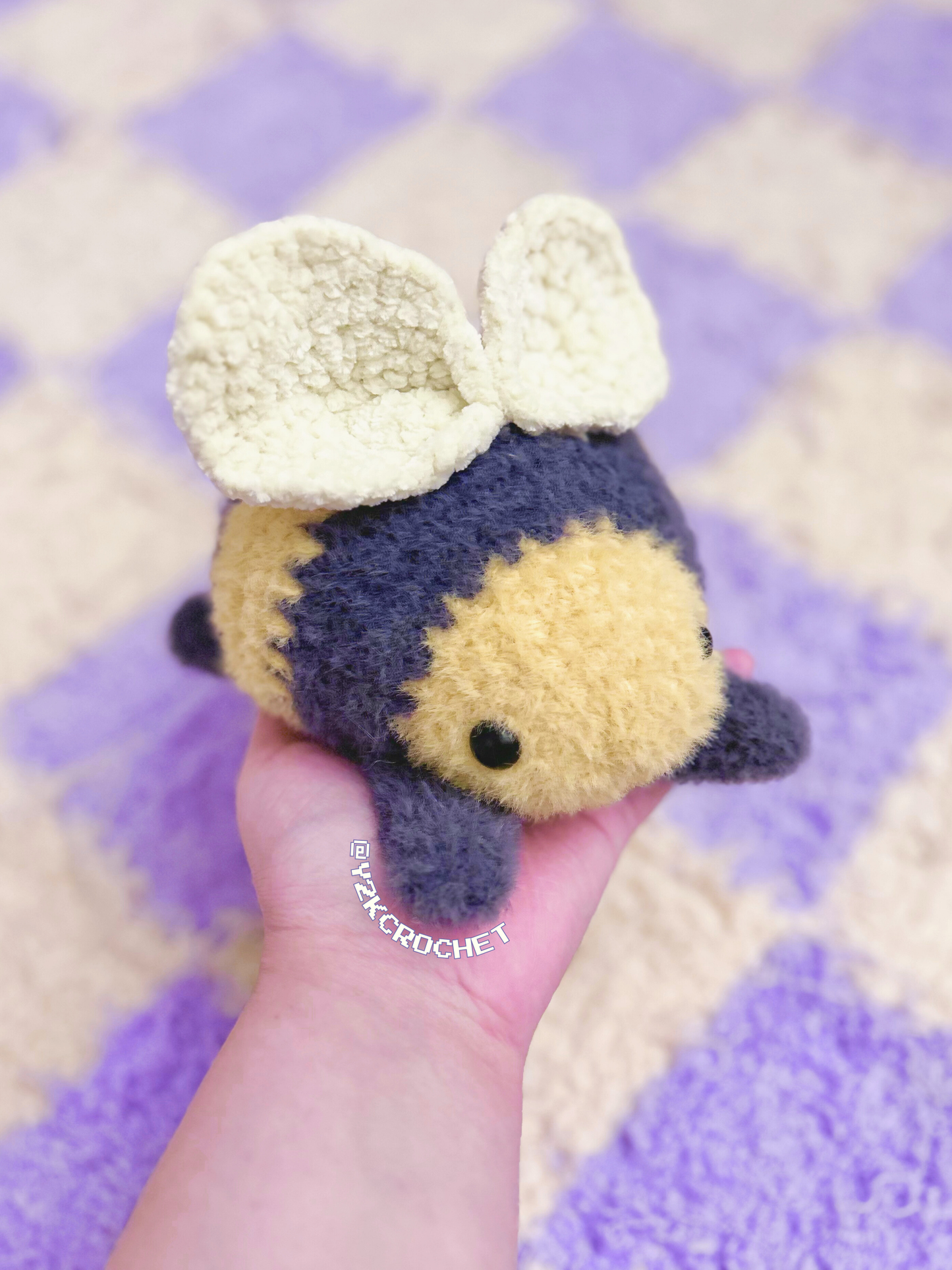 DIGITAL PATTERN: Barnaby the Splooting Bumblebee - Crochet Pattern