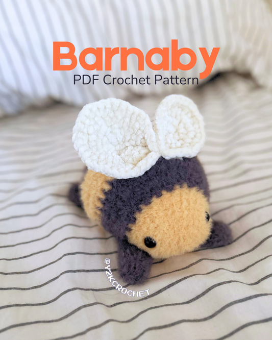 DIGITAL PATTERN: Barnaby the Splooting Bumblebee - Crochet Pattern