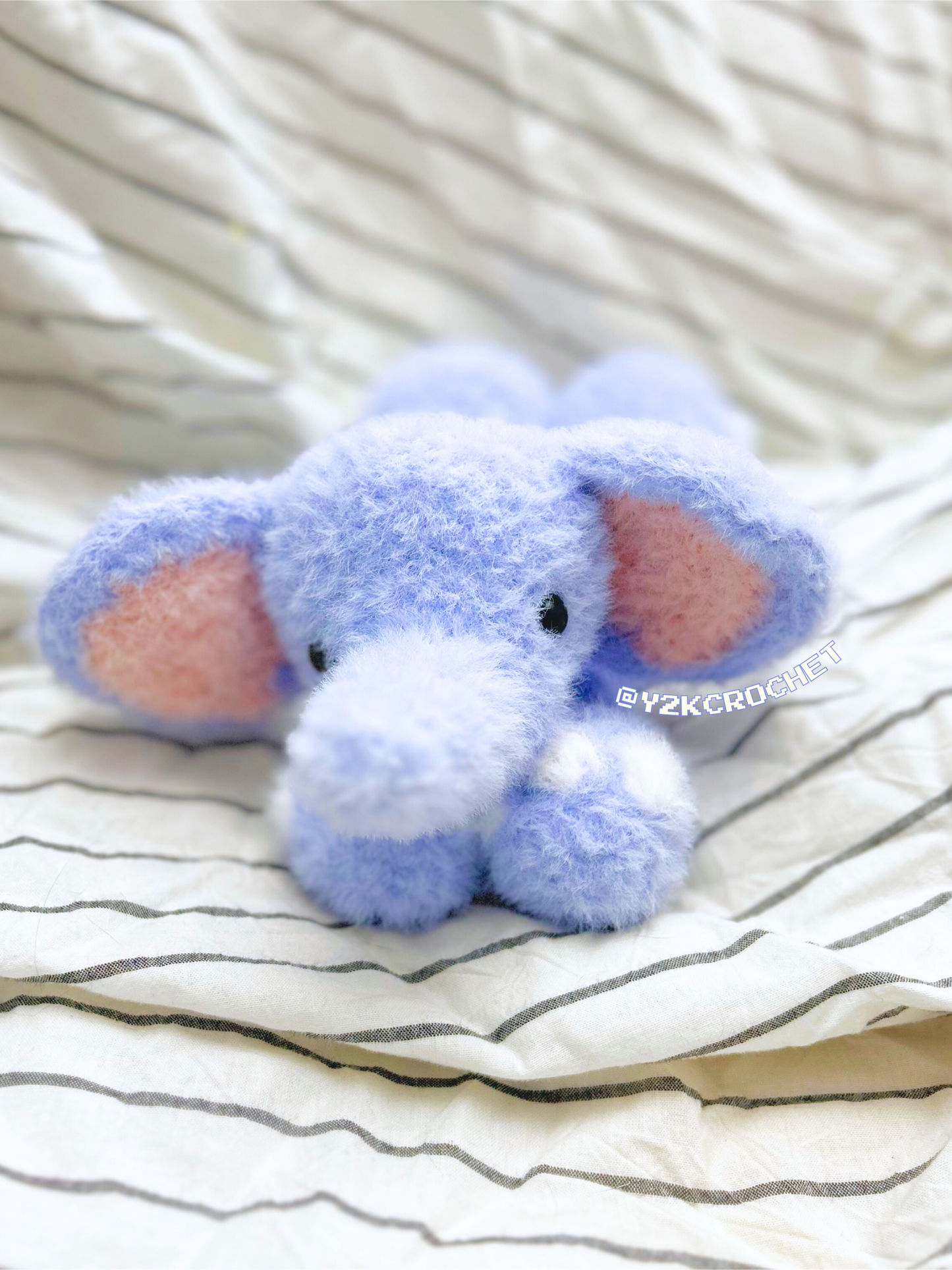 Ellie the baby Elephant Plush - Made to Order Crochet Plushie