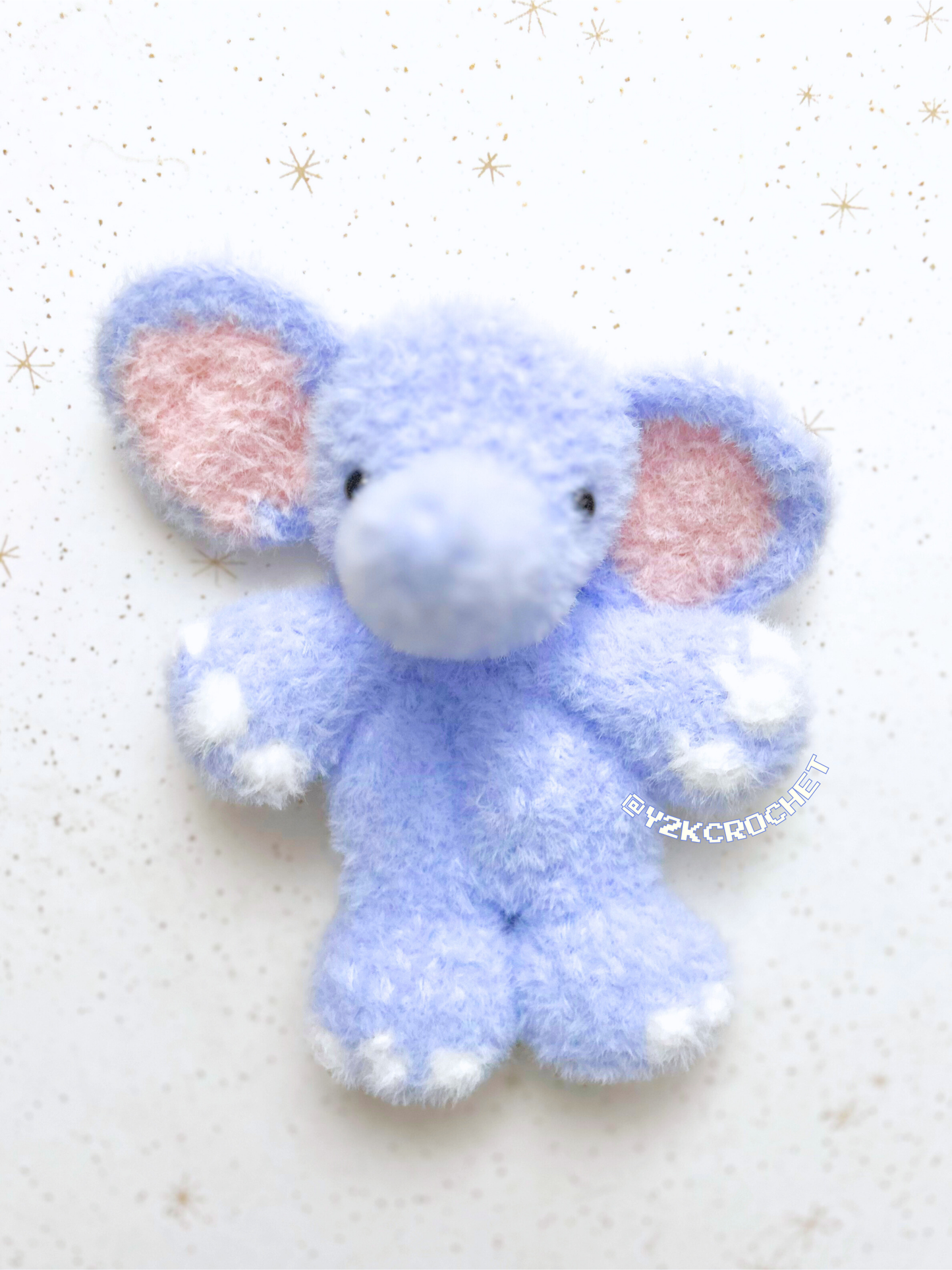 Ellie the baby Elephant Plush - Made to Order Crochet Plushie