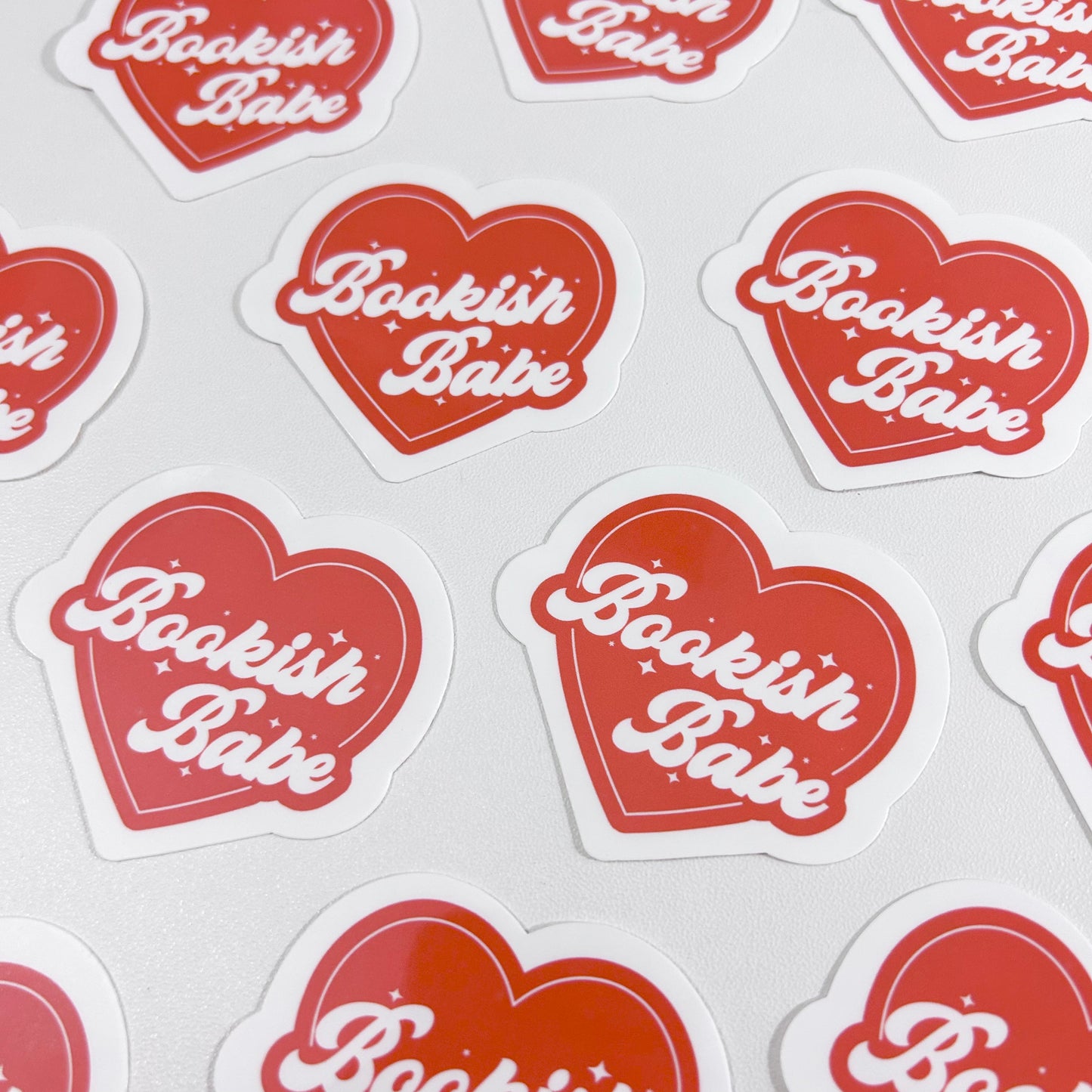 Bookish Babe - Heart Sticker