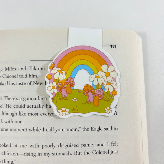 Groovy Meadow - Ultra Thin Rainbow Magnetic Bookmark