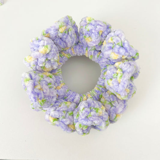 Kaleigh - XL Floral Crochet Plushie Scrunchie