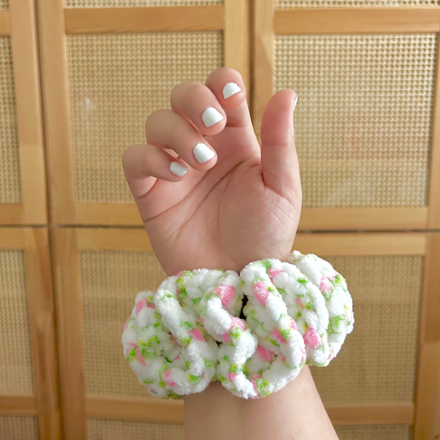 Anna - XL Floral Crochet Plushie Scrunchie