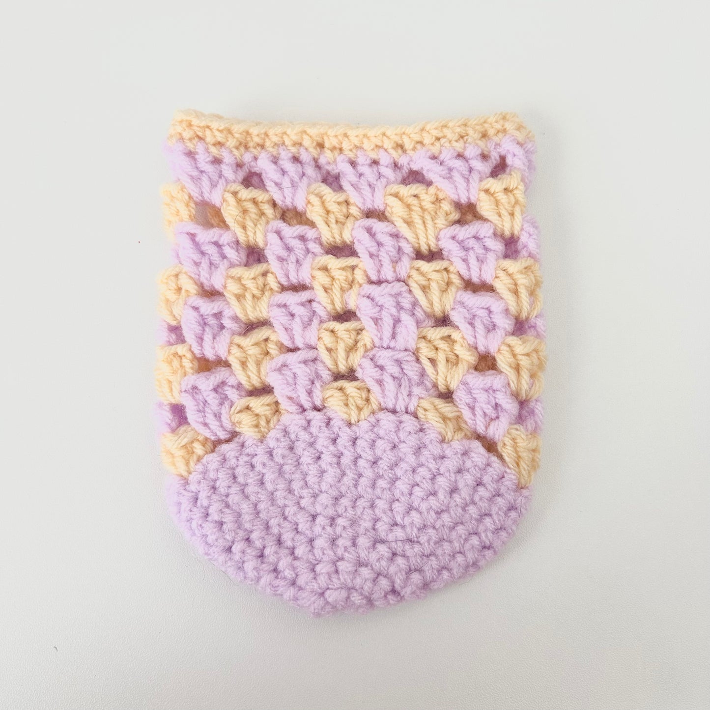 Crochet Iced Coffee Koozie (Lilac +Buttercream)