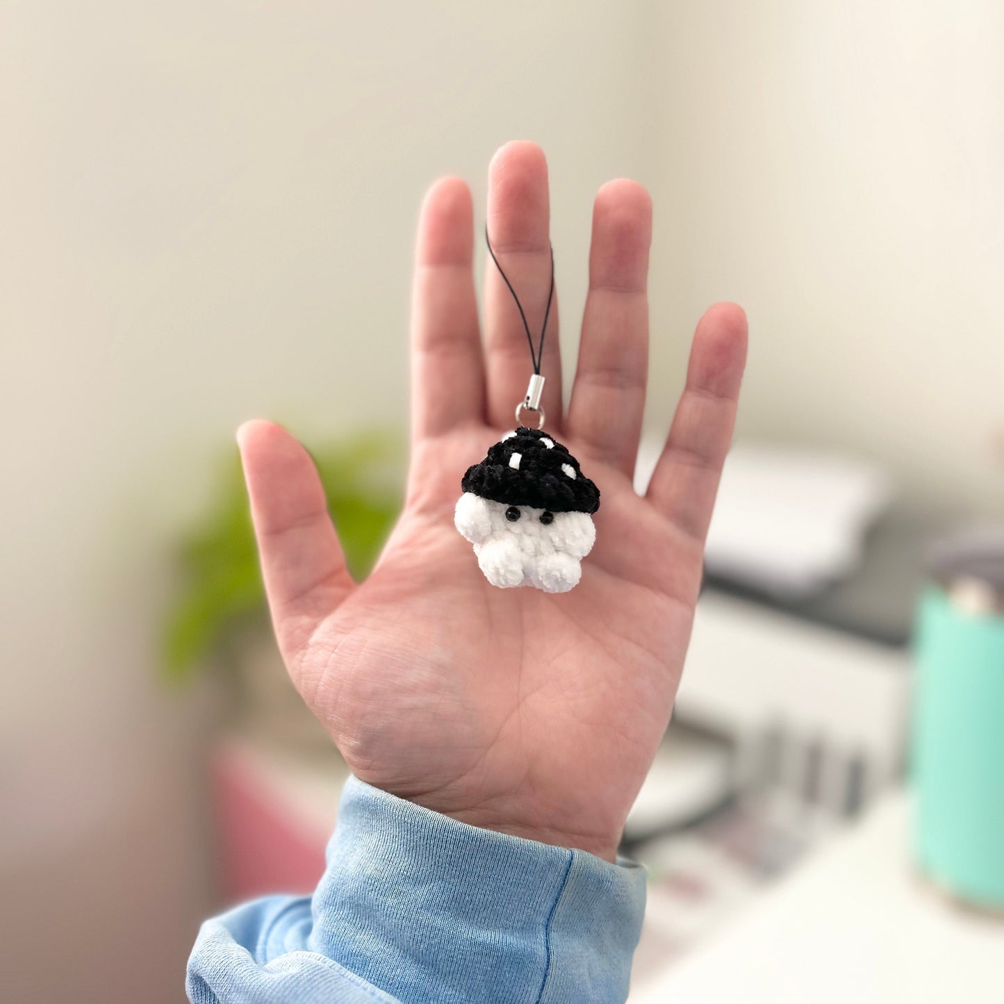 Crochet Mushroom Phone Charm