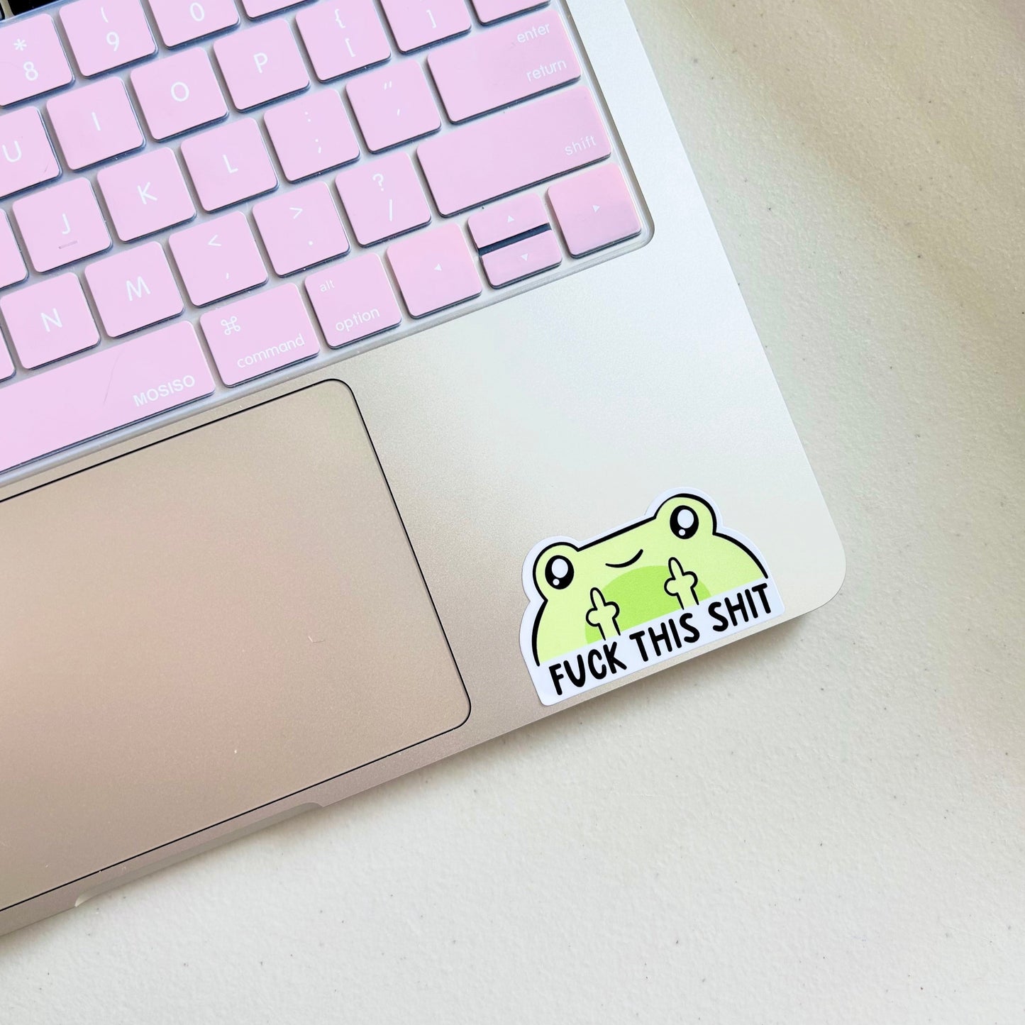 Fuck this Shit Frog Peekaboo Sticker