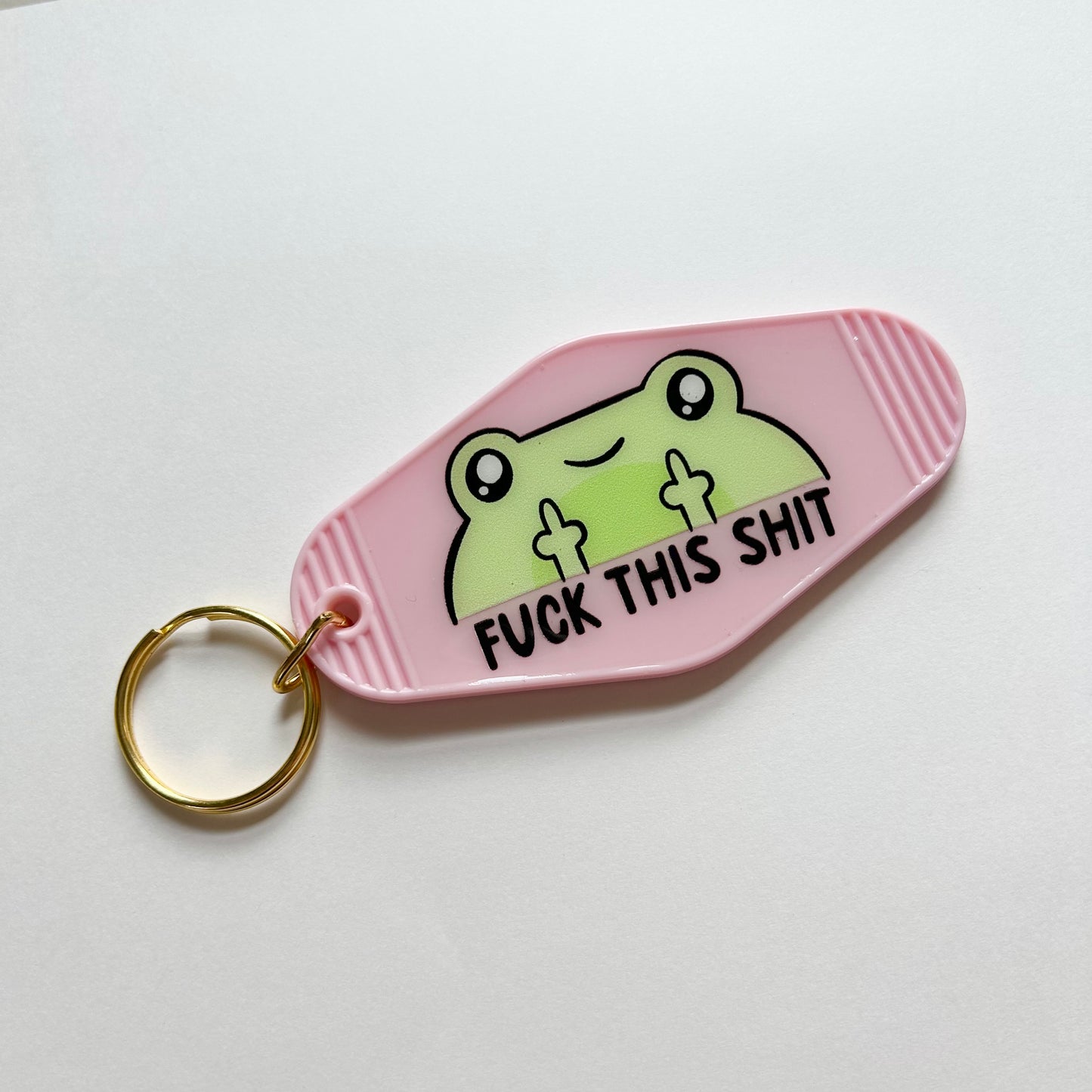 Fuck This Frog - Cute Motel Keychain