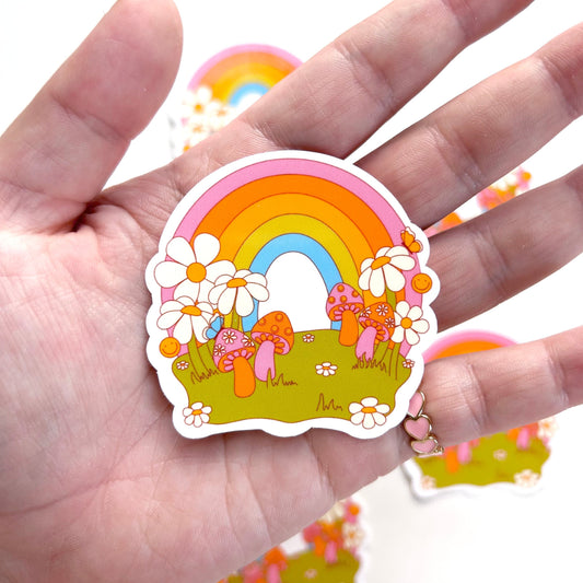 Groovy Meadow Sticker