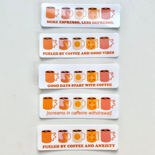 Coffee Quote Stickers