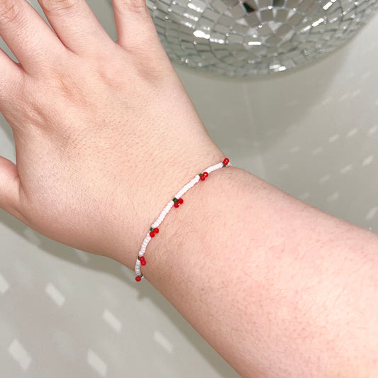 Mini Cherries Stretchy Bracelet