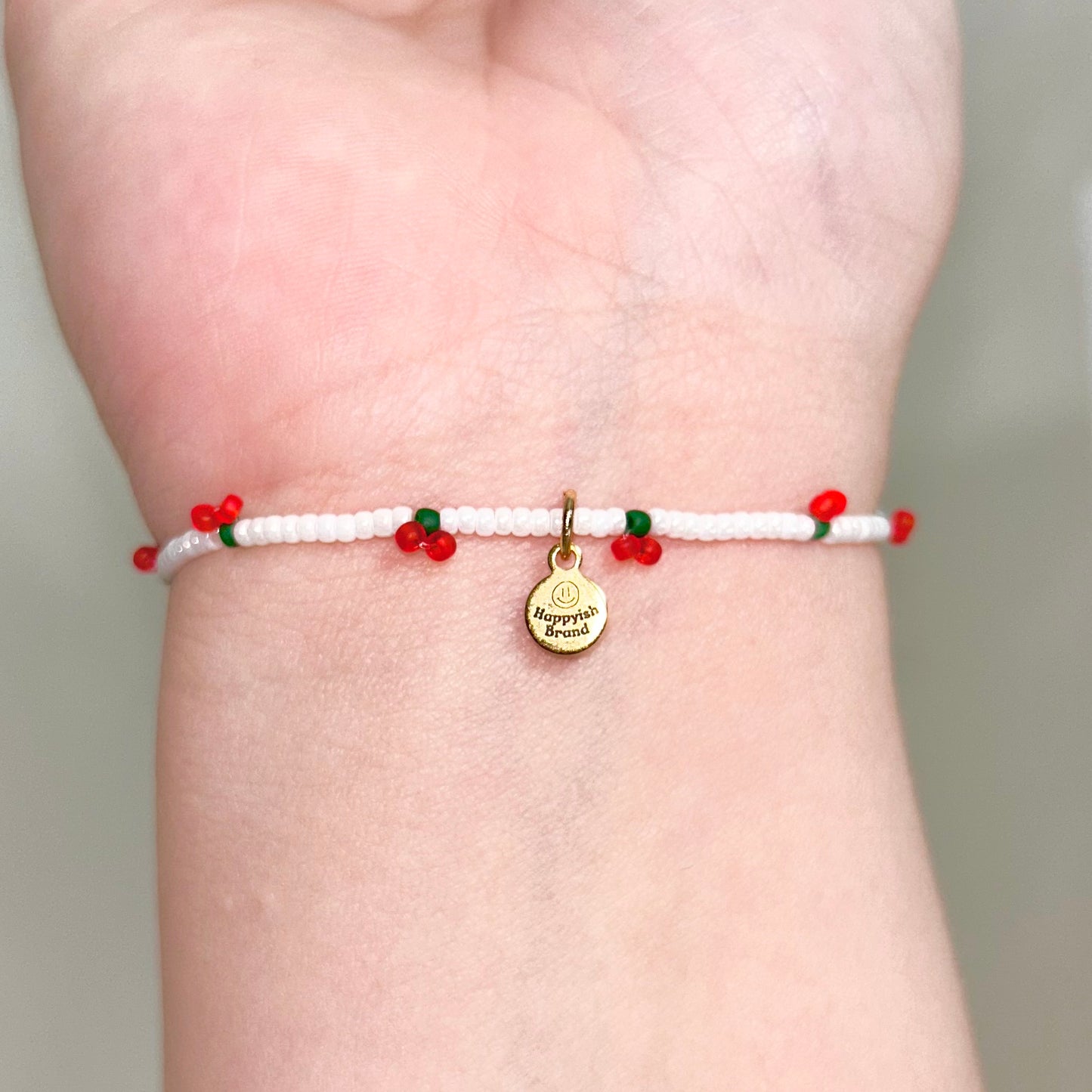 Mini Cherries Stretchy Bracelet