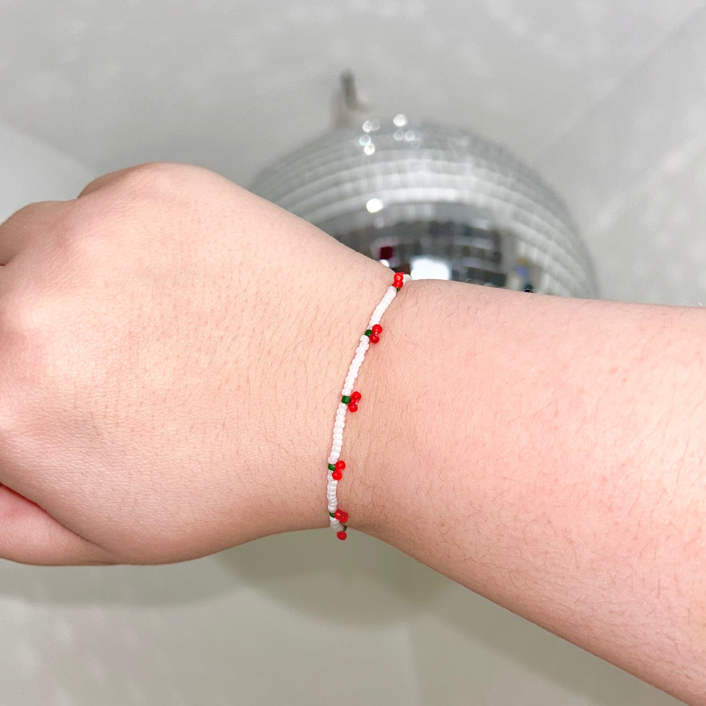 Mini Cherries Stretchy Bracelet