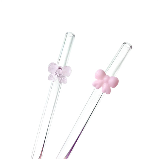 Glass Bow Straw