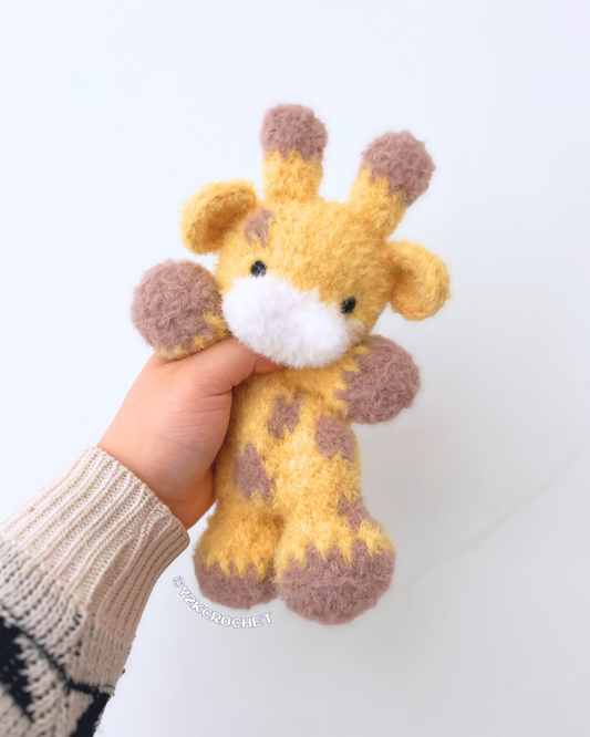 Gentry Baby Giraffe Snuggler - Handmade Crochet Plushie - Made to Order