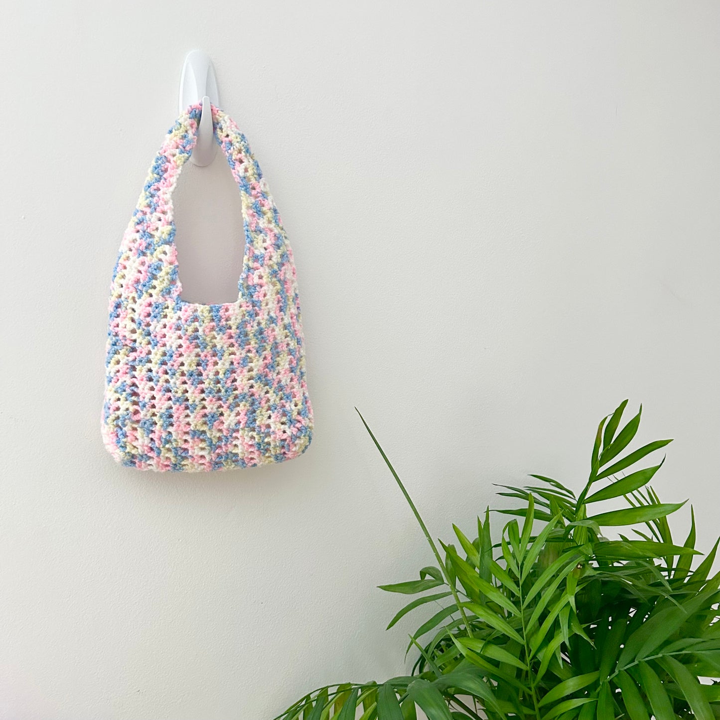 Colorful Mini Crochet Tote Bag