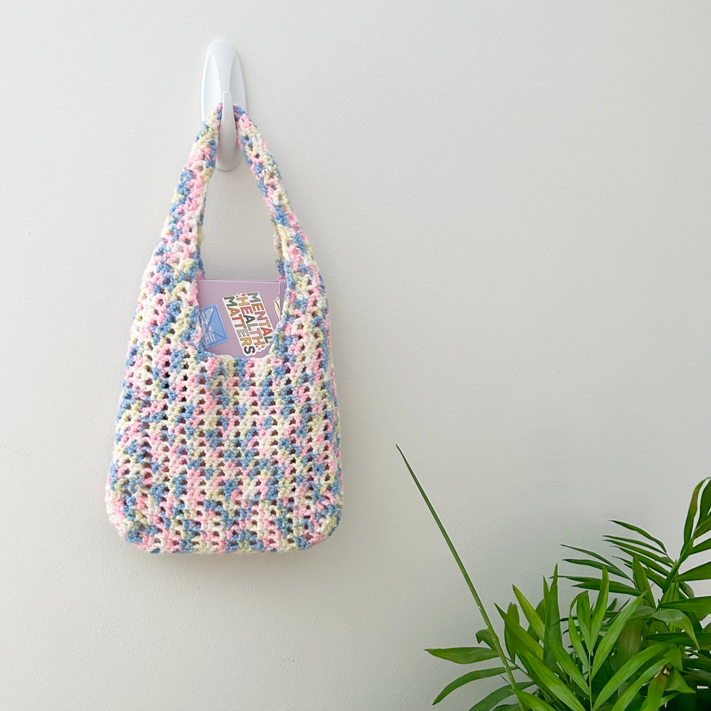 Colorful Mini Crochet Tote Bag