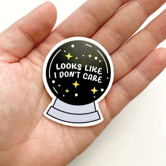 Looks Like I Don't Care Witchy Sticker