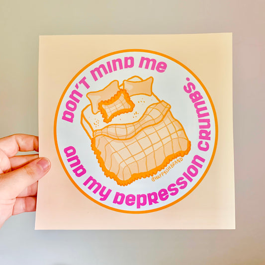 Depression Crumbs 8x8" Art Print