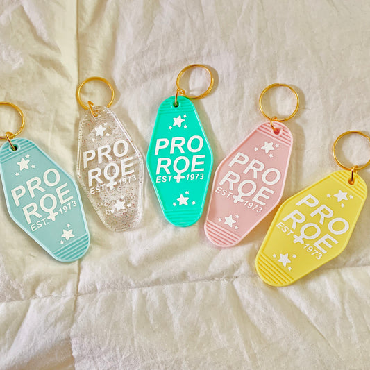 Pro Roe V. Wade | Retro Motel Keychain