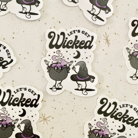 Let's Get Wicked Cute & Spooky Sticker