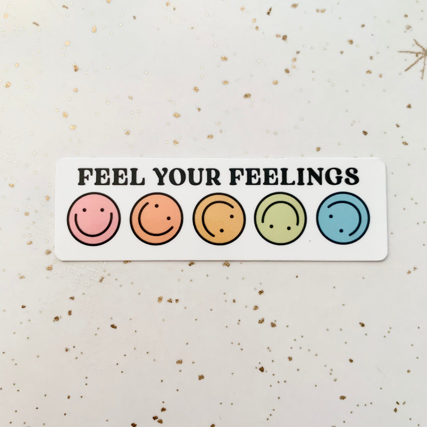 Feel Your Feelings Smiley Sticker