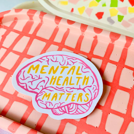 Mental Health Matters - Brain Anatomy Sticker